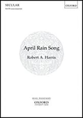 April Rain Song SSATB choral sheet music cover